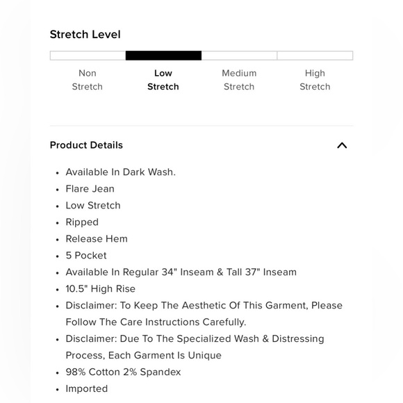 NWT Fashion Nova Road Tripper Ripped Stretch Flare Jeans, Blue, Sz 11 Tall - Picture 15 of 15